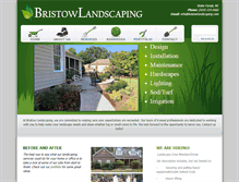 Tablet Screenshot of bristowlandscaping.com